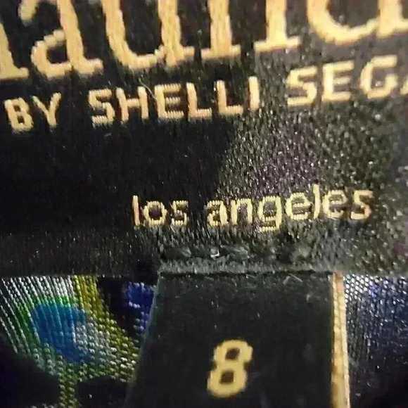 Laundry by Shelli Segal Three Quarter Sleeve Square Neck Printed Dress Size 8 - Picture 5 of 10